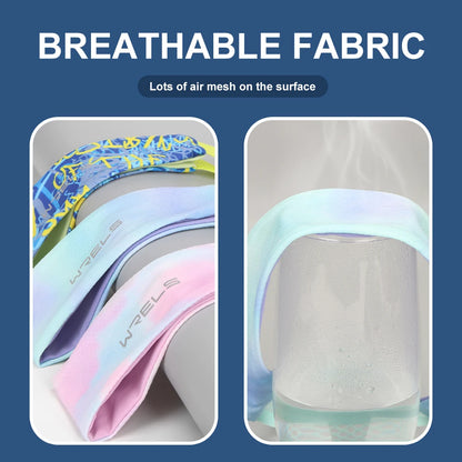 WRELS Breathable Sports Headband Sweatband Hair Band Running Cycling Jog Tennis Yoga Gym Sports Workout Hair Accessories