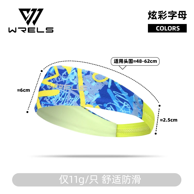WRELS Breathable Sports Headband Sweatband Hair Band Running Cycling Jog Tennis Yoga Gym Sports Workout Hair Accessories