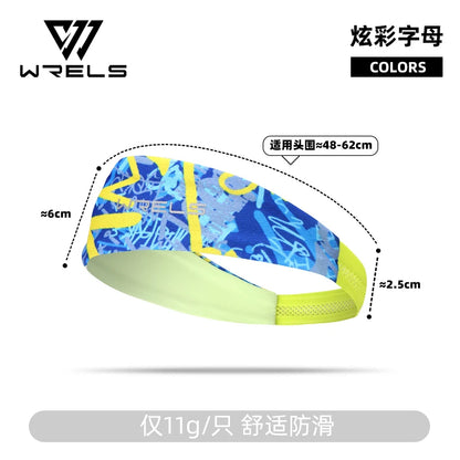 WRELS Breathable Sports Headband Sweatband Hair Band Running Cycling Jog Tennis Yoga Gym Sports Workout Hair Accessories