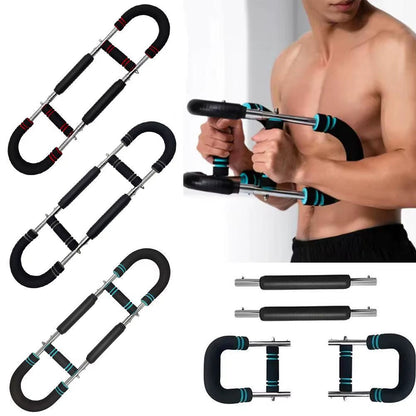 Multi-Function Adjustable Arm Strength Device, U-Shaped, Indoor Workout, Gym Equipment, Wrist Strength, Spring Arm Force Bar ﻿