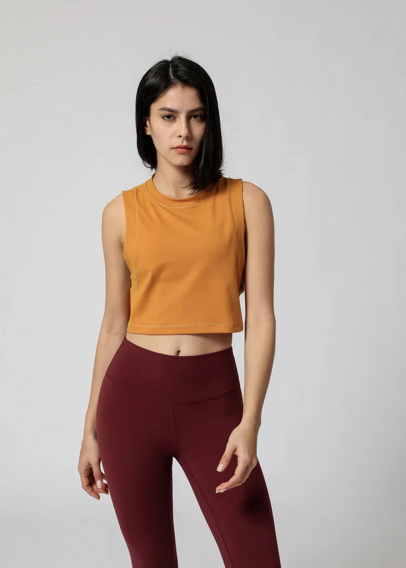 Sexy Tank Bra Short Loose Hedging Yoga Bta Crop Top Mouse Pad Sports Vest Fitness Blouses Shirt Haut Femme Mesh Breathable Vest