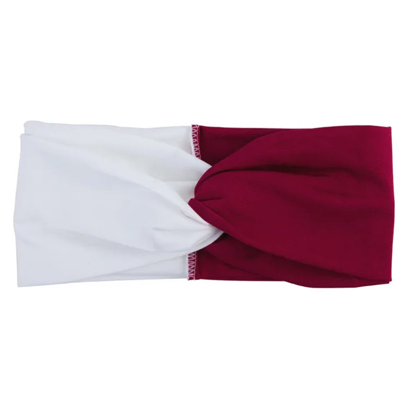 Women'S Headband Fashion Color Block Twist Stretch Headbands Ladies Sports Yoga Towel Color Headbands for Women Mosaic Leopard