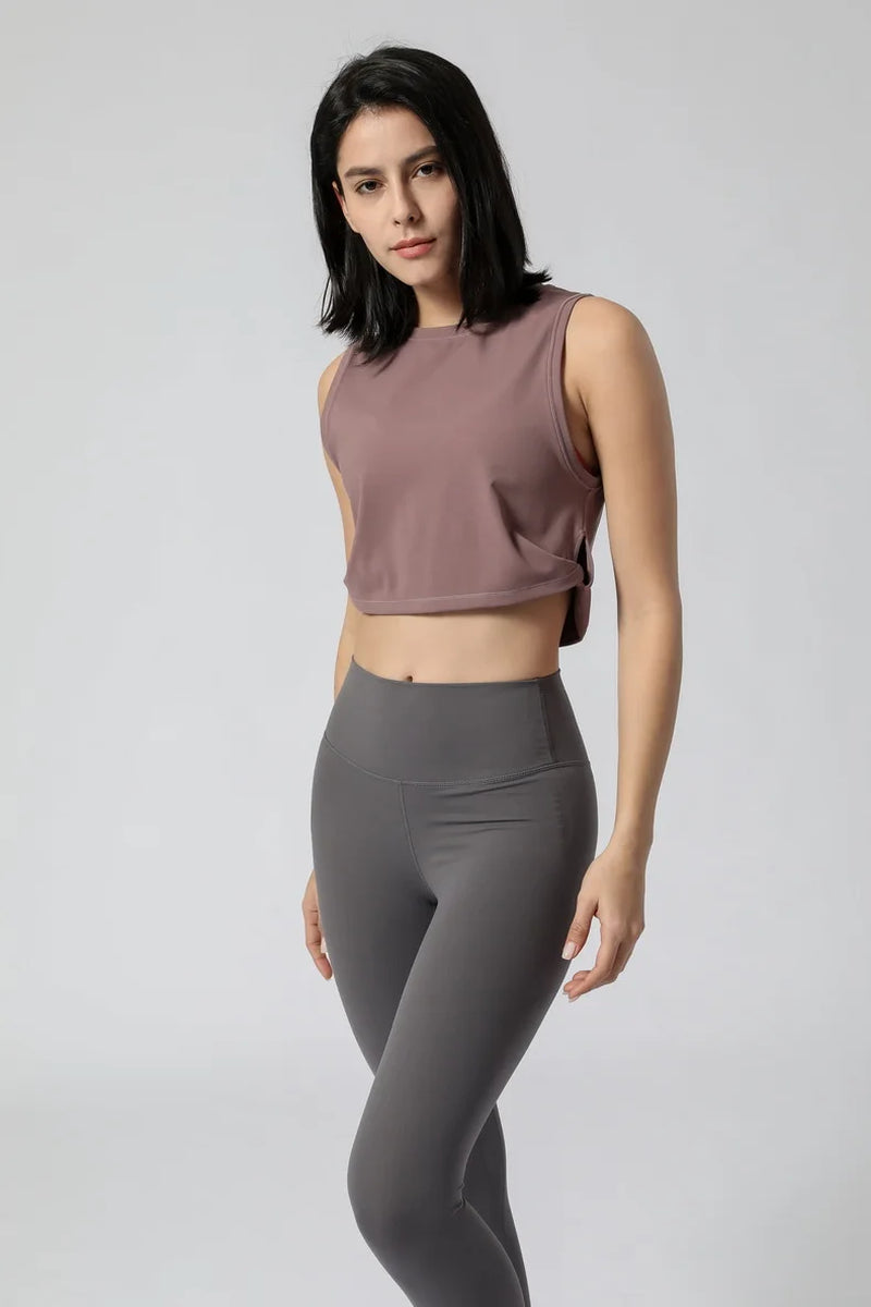 Sexy Tank Bra Short Loose Hedging Yoga Bta Crop Top Mouse Pad Sports Vest Fitness Blouses Shirt Haut Femme Mesh Breathable Vest