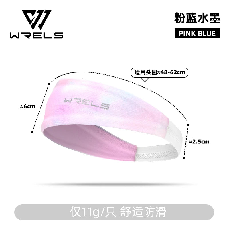 WRELS Breathable Sports Headband Sweatband Hair Band Running Cycling Jog Tennis Yoga Gym Sports Workout Hair Accessories