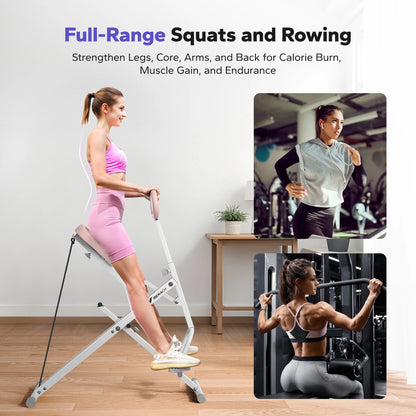 Adjustable Squat Trainer with Triple Resistance Bands for Total Lower Body Strength
