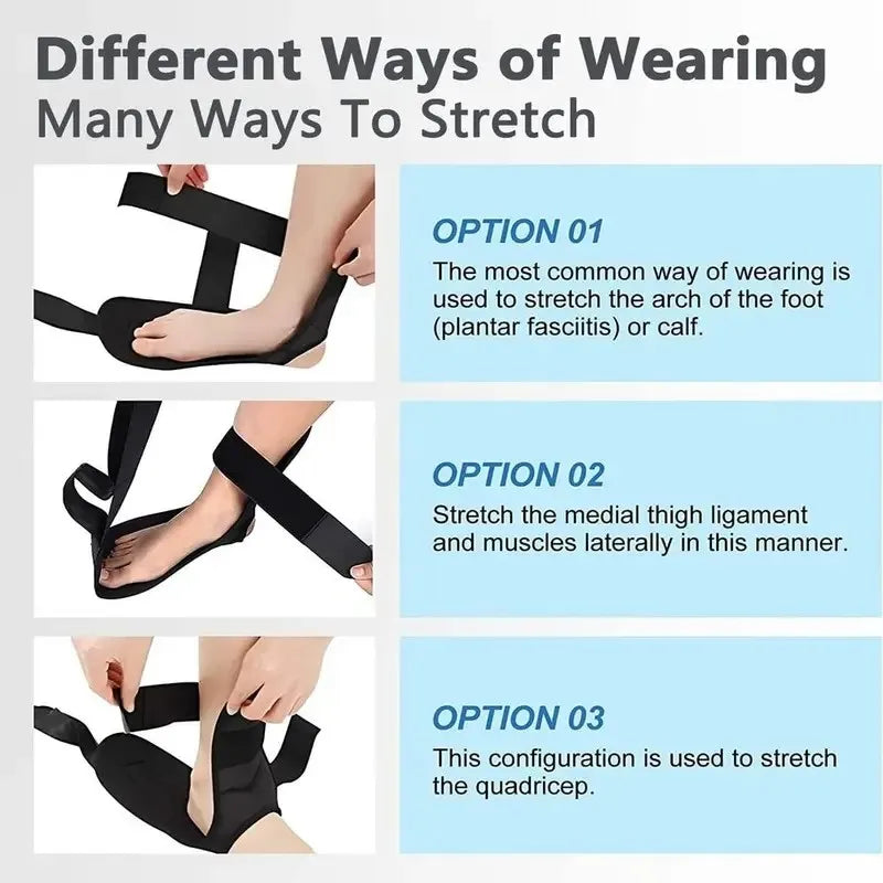 Yoga Stretching Band Segmented Adjustment Assisted with Foot Stretching Band Rehabilitation Training Leg and Foot Stretching