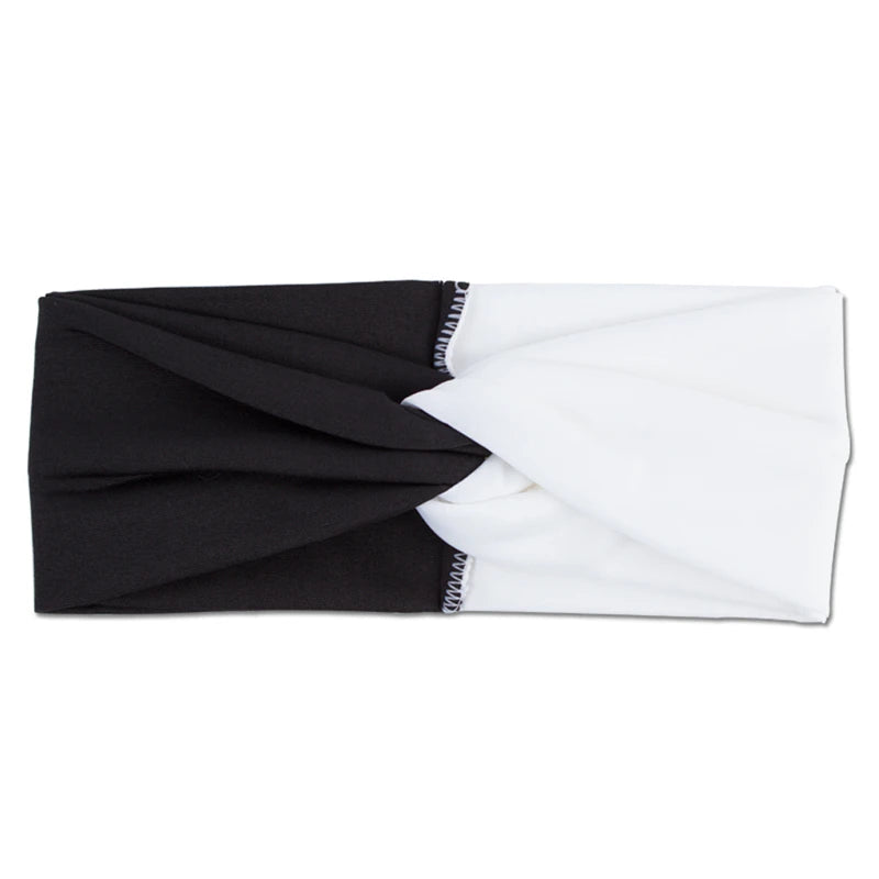 Women'S Headband Fashion Color Block Twist Stretch Headbands Ladies Sports Yoga Towel Color Headbands for Women Mosaic Leopard