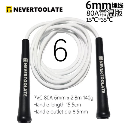 NeverTooLate™ ProSpeed Jump Rope – Lightweight, Durable &amp; Fast