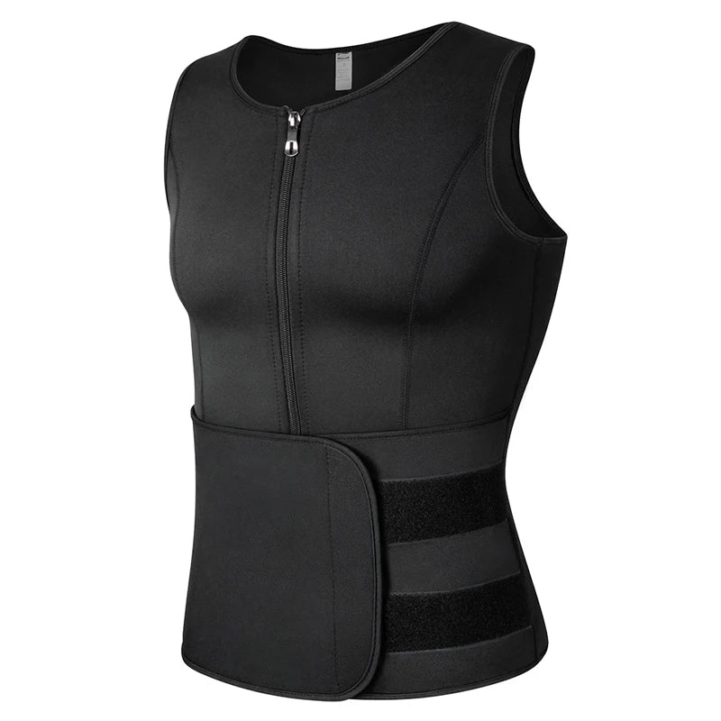 Men Body Shaper Waist Trainer Sauna Suit Sweat Vest Slimming Underwear Weight Loss Shirt Fat Burner Workout Tank Tops Shapewear