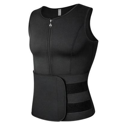 Men Body Shaper Waist Trainer Sauna Suit Sweat Vest Slimming Underwear Weight Loss Shirt Fat Burner Workout Tank Tops Shapewear