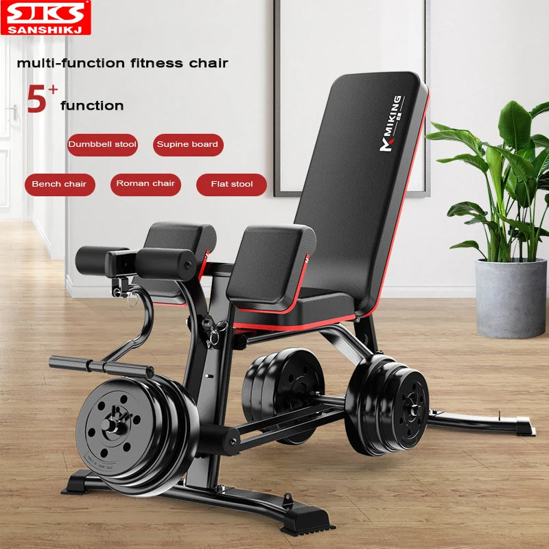 New Upgraded Multi-Function Weightlifting Bench, Home Abdominal Waist Fitness Bench, Dumbbell Training Auxiliary Stool