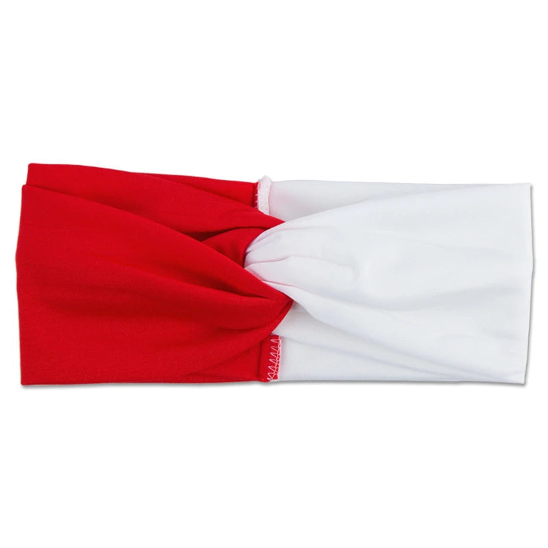 Women'S Headband Fashion Color Block Twist Stretch Headbands Ladies Sports Yoga Towel Color Headbands for Women Mosaic Leopard